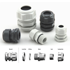 PA66 plastic cable glands polyamide cable glands nylon waterproof cable glands