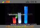 Indoor / Outdoor Square Flower Pots LED Pillar / column With Colorful Planter