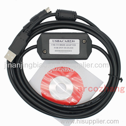 Free shipping USBACAB230 USB Interface Programming Cable for Delta DVP series PLC USB-DVP