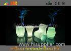 Plastic waterproof Party Decor led cube stool With Rechargeable Battery