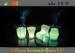 Plastic waterproof Party Decor led cube stool With Rechargeable Battery
