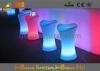 Polyethylene LED Bar Chair funky Bar Stools With Wireless Remote Control