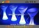 polyethylene Glowing Fashionable LED Bar Stool for party L43*W43*H80cm