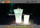 Polyethylene Cafe Table Bar LED Lighting Furniture , Led Cocktail Table