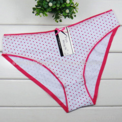2015 New dotted bikini pants cotton Damenunterhosen short brief sexy women underwear stretch lady panties hot lingerie