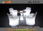 Plastic LED Lighting Furniture High top led cocktail table with wine cooler