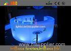 Remote Control PE Led Bar Round Counter , LED Glowing Bar Furniture