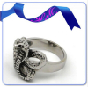 new design silver snake finger ring