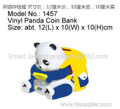 Vinyl coin bank , animal shape customized coin bank saver