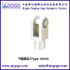 Y type I type joint aluminum contact bore head of pneumatic cylinder tapered tube