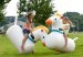 Commercial inflatable interactive games