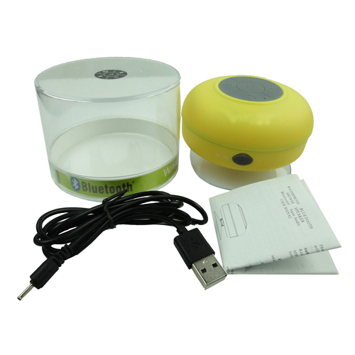 Waterproof Wireless Bluetooth Speaker with Suction Cup