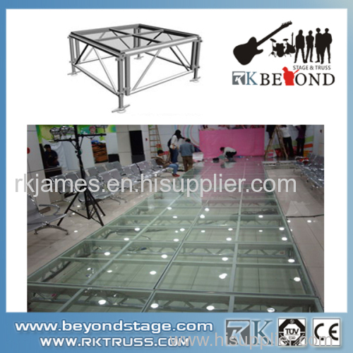 Outdoor Aluminum Frame Plexiglass Stage Deck