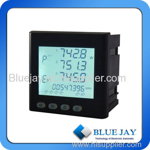 Three-phase multifunction power meter(LCD display) with RS485