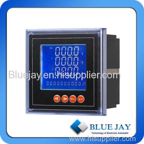 Single phase active monitoring wattmeter power analyzer