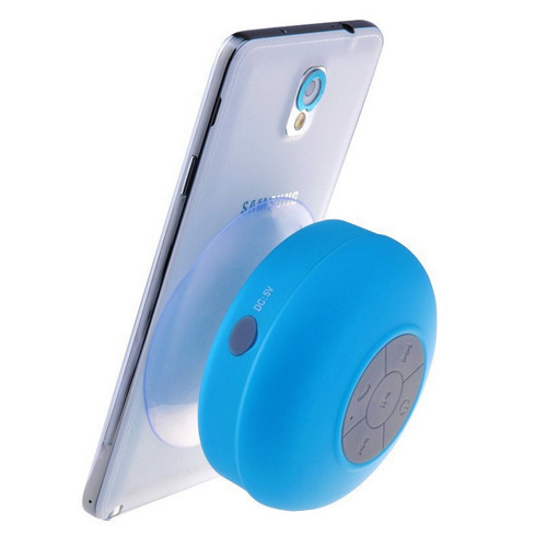 IPX4 Grade Water-Resistant Stereo Bluetooth Shower Speakers with Suction Cup and MIC