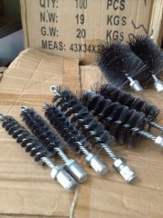 Single stem tube brush burr cleaning brush tube cleaning brush pipe brush interior brush industrial brush