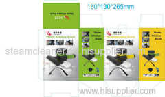 window vac(special window brush) with steam cleaner can absourb the warter and cleaner