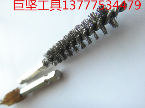 wire brush cylinder tube brush pipe deburring wire brush industrial wire tube brush interior brush