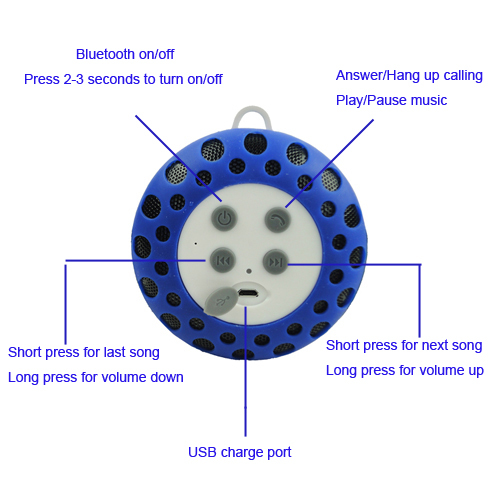 Anti-shock Splash-proof Sport Bluetooth Speaker