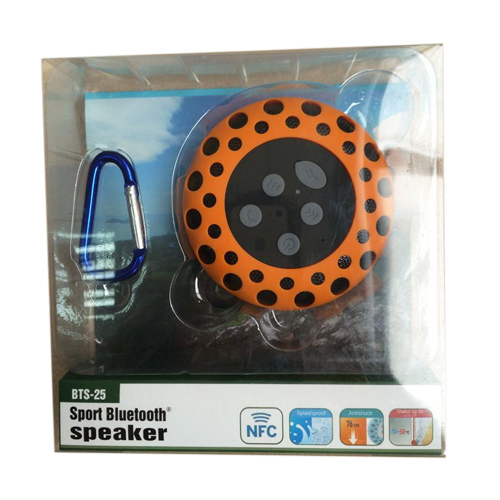 Splash-proof Sport Bluetooth Speaker Orange Wireless Bluetooth Speaker