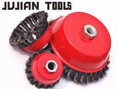 wire wheel brush wire brush twist knot wire bowl brush abrasive brush