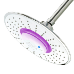 ABS Chromed Shower Head DC5V Bathroom Bluetooth Speakers