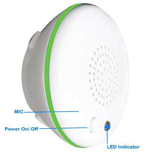 8 Inches Diameter IPX4 Waterproof Shower Head Bluetooth Speaker Green