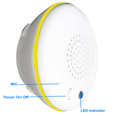 Round 8 Inch Shower Head Bathroom Bluetooth Audio