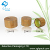 hot sale recyclable bamboo lid plastic bottle cap screw cap inner plastic cap 18mm/20mm/24mm/28mm wooden cap