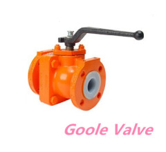 Handle PFA lined ball valve