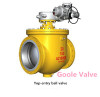 Electric top entry ball valve