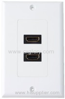 Dual for HDMI Connector Wall Plate 120 Type