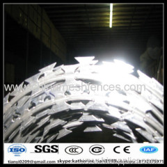Anping factory bto28 galvanized concertina razor wire