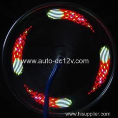 Willow-shaped Hot Wheel Bicycle 7 Colorful LED Light