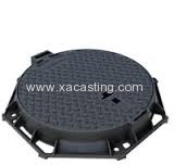 Anti-Theft SMC Composite D400 Manhole Cover with Hinge and Lock