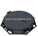 Anti-Theft SMC Composite D400 Manhole Cover with Hinge and Lock