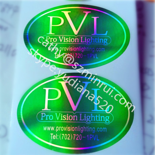 self adhesive vinyl sticker printing hologram circle label sticker