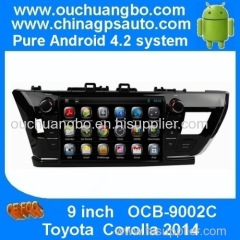 Ouchuangbo Car Radio DVD System for Toyota Corolla 2014 Android 4.2 3G Wifi Bluetooth Radio Stereo Player