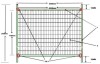 Temporary Fence (42MICRON HDG )2.4MTR X 2.1 MTR CERTIFIED SYSTEM
