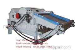 Opening machine worked with recycling machine