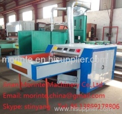 Opening machine worked with recycling machine