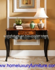 Console table wood console table with mirror Italian style antique wall table