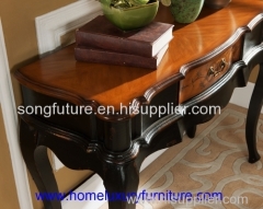 Console table wood console table with mirror Italian style antique wall table