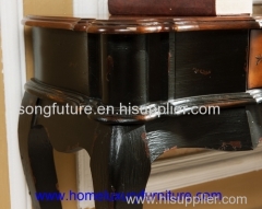 Console table wood console table with mirror Italian style antique wall table