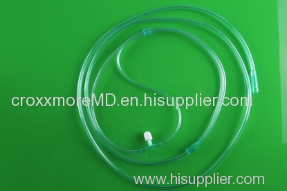 Disposable nasal oxygen cannula