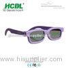 Recyclable Purple Frame KID 3D Glasses / Theatre Cinema Eyewear