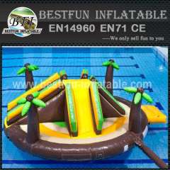 Attractive inflatable water park