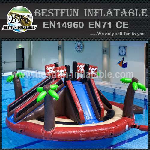 Beach inflatable water park