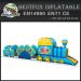 Blue inflatable water park games